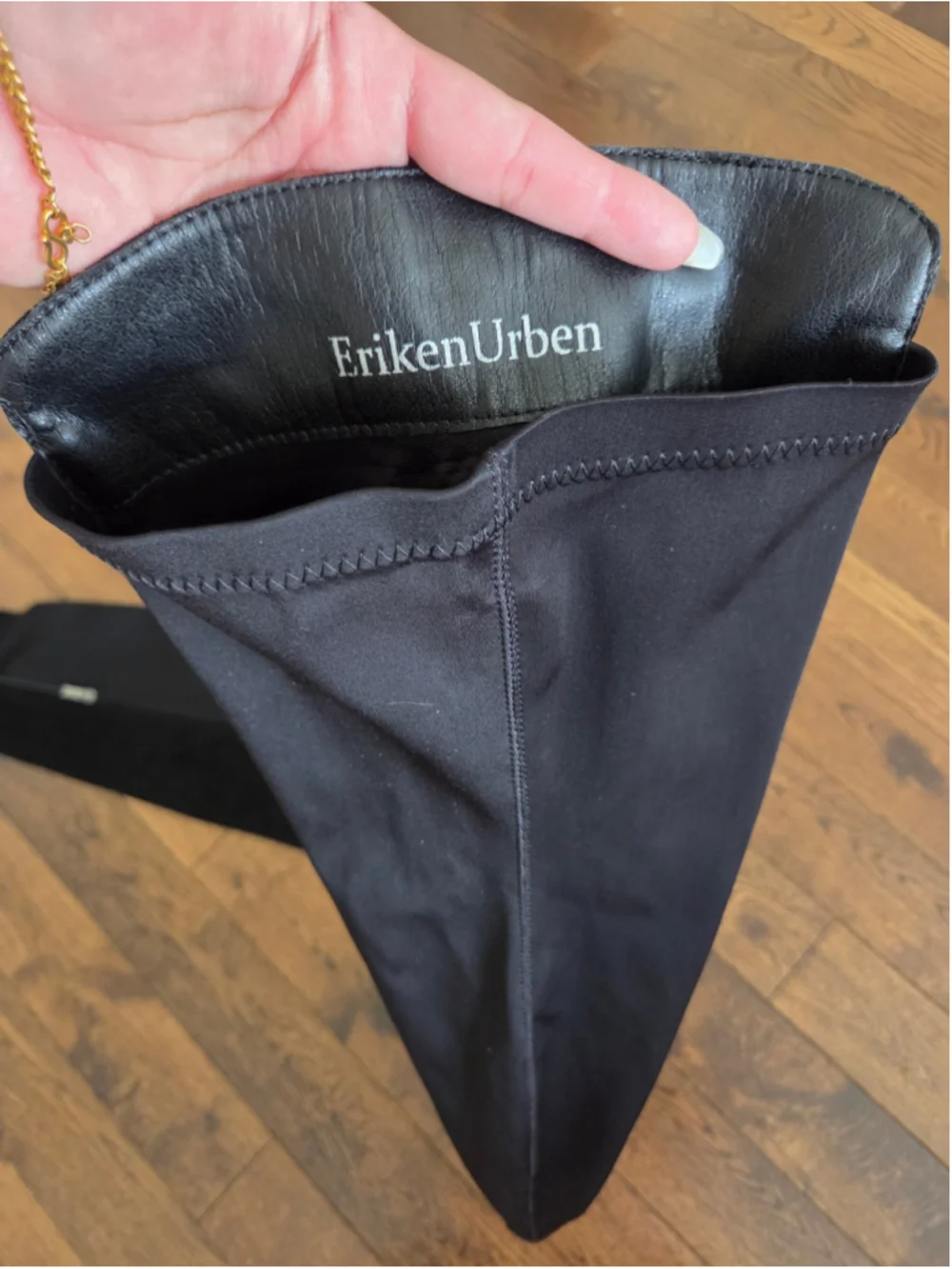 ErikenUrben Black Over the Knee Boots Womens Size 8.5